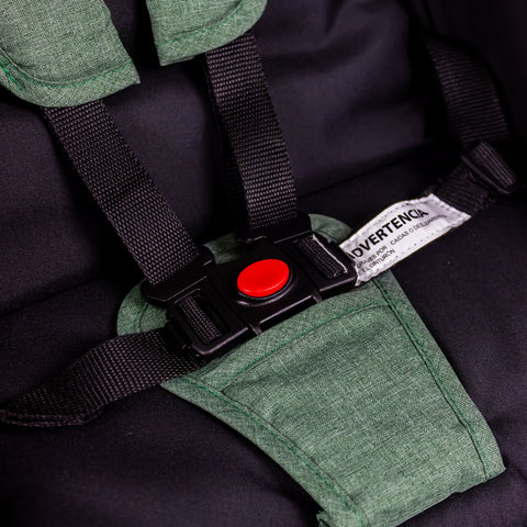 Coche Maleta Flex Autoplegable Bebesit Verde  seguridad