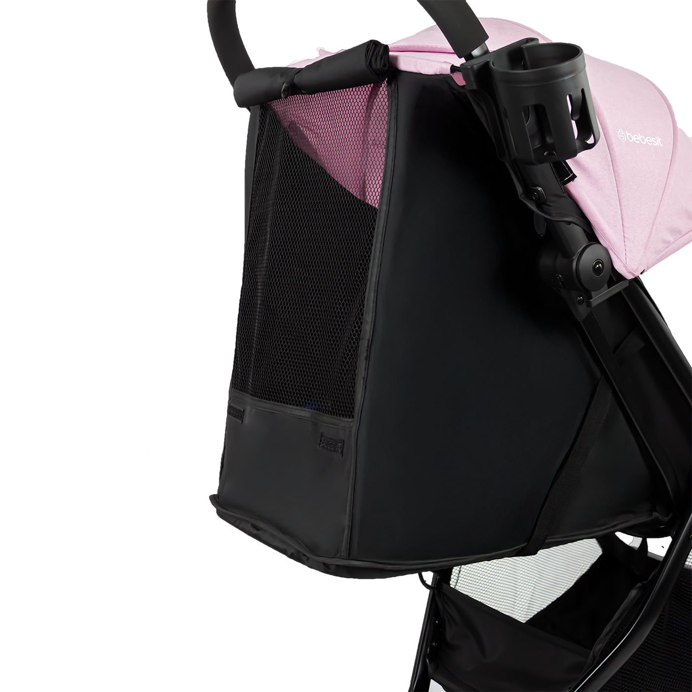 Coche Maleta Flex Autoplegable Bebesit Rosa malla