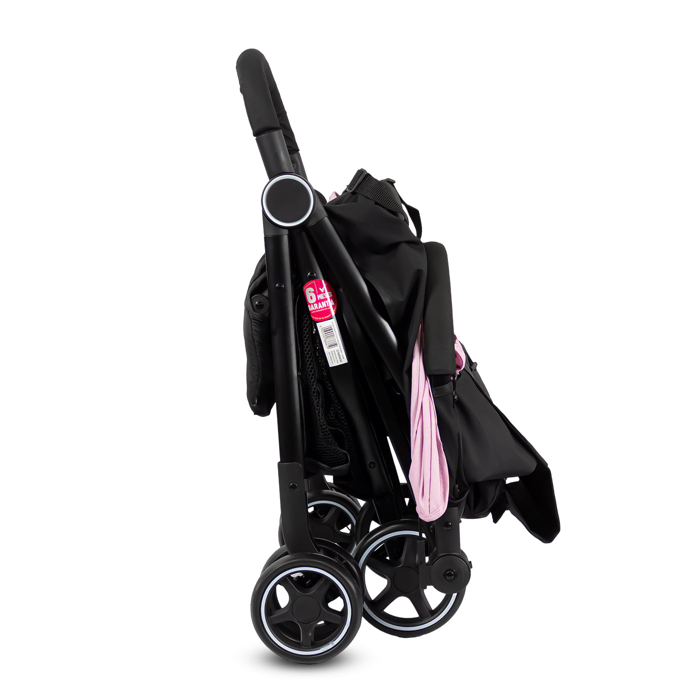 Coche Maleta Flex Autoplegable Bebesit Rosa plegado