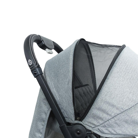 Coche Maleta Con Porta Bebé Pixel Gris Bebesit