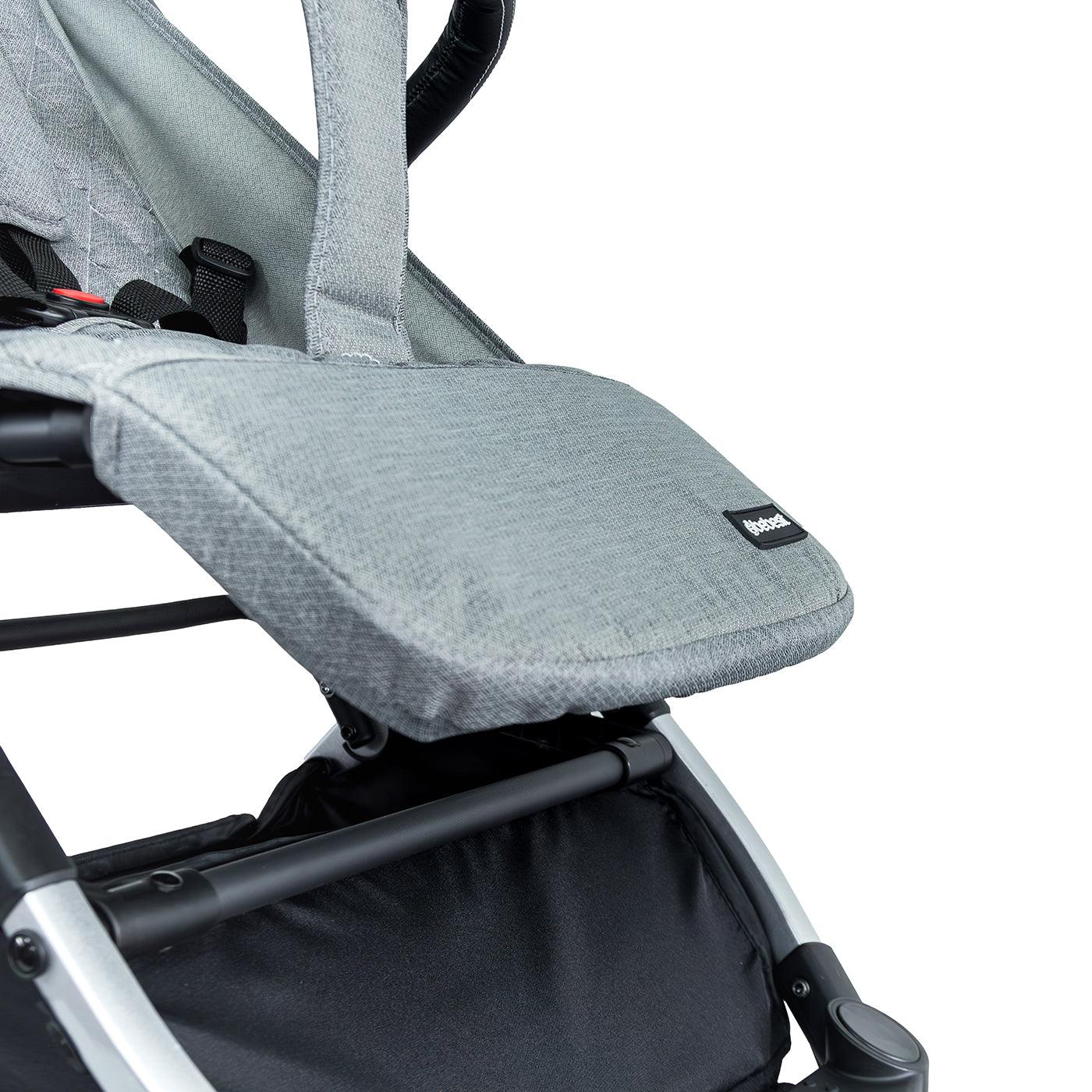 Coche Maleta Con Porta Bebé Pixel Gris Bebesit