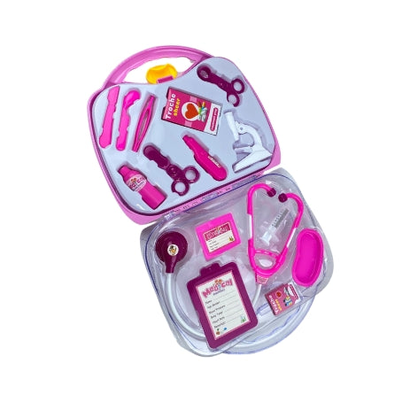 Juguete Maletin Doctora Infantil Rosa Estilo
