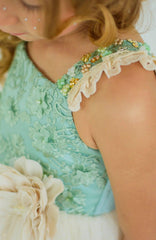 Vestido Juventud Verde Lilo Detalles