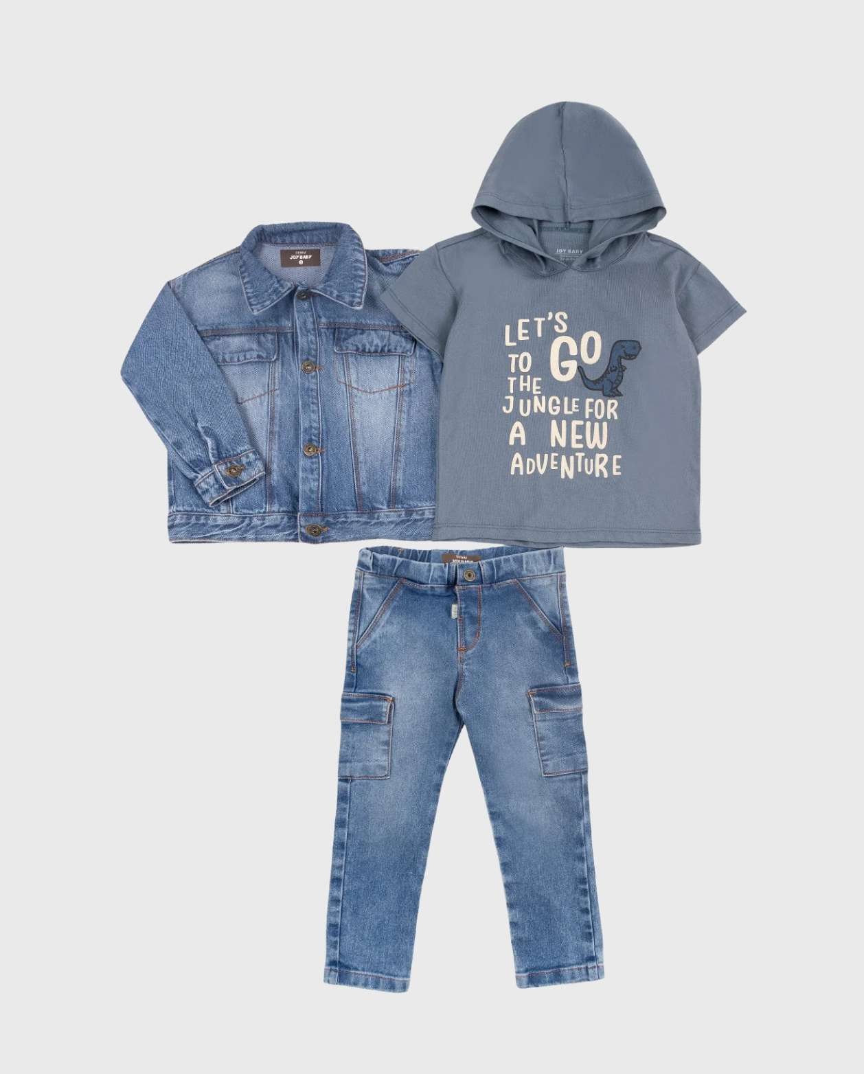 Conjunto Chaqueta Denim Jungle Dino