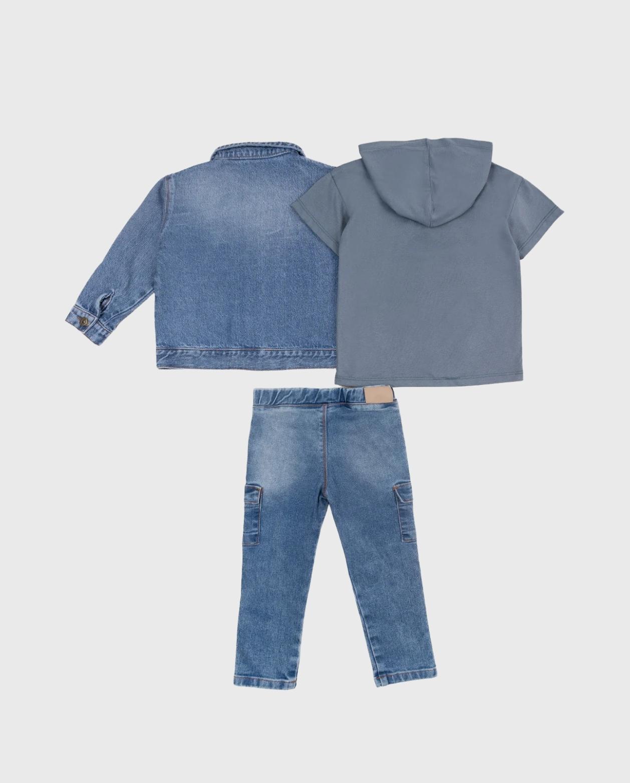 Conjunto Chaqueta Denim Jungle Niños
