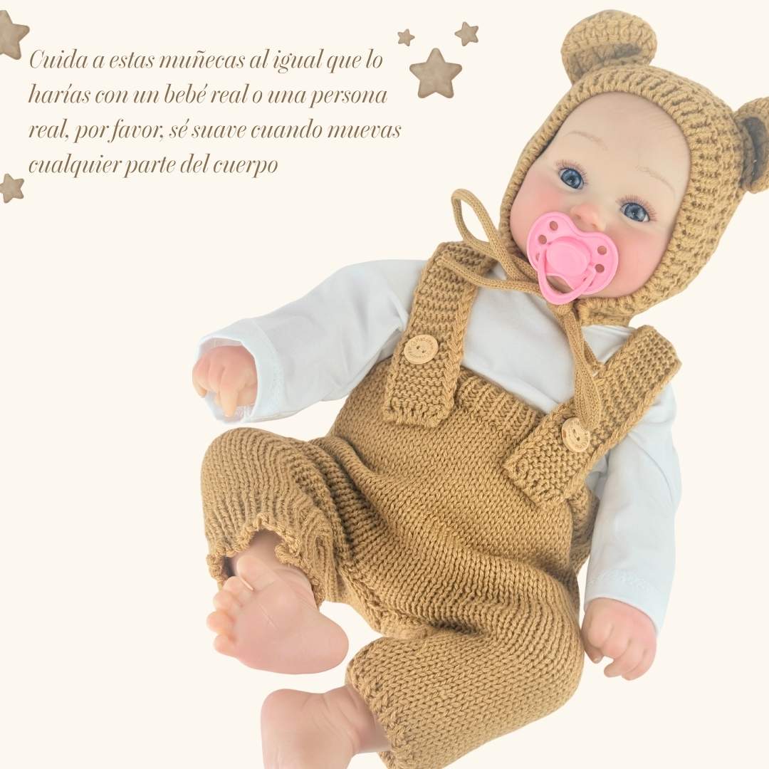 Juguete Bebe Real Con Sonido Cafe Detalles