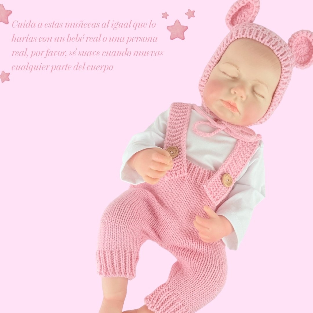Juguete Bebe Real Reborn Dolls Rosa detalles
