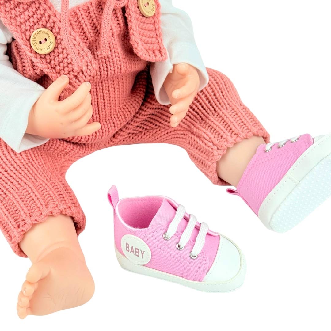 Juguete Bebe Real Ropa Overol Rosa Niñas