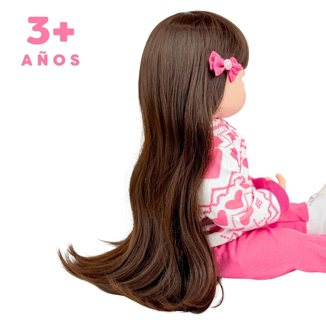 Juguete Bebe Real Rosa Corazones Detalles