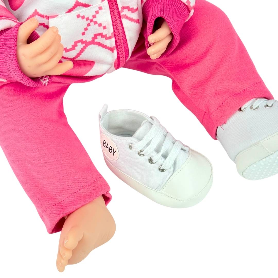 Juguete Bebe Real Rosa Corazones Detalles