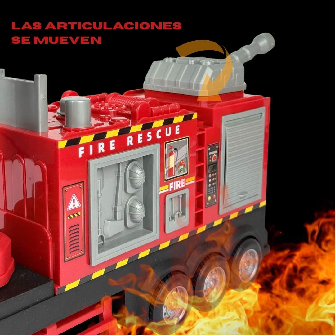 Juguete Camión Bomberos Luz y Sonido Fuego