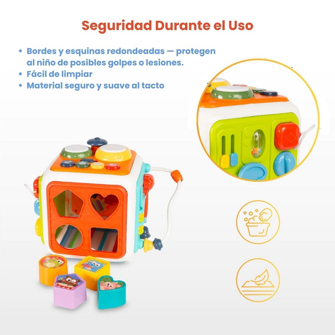 Juguete Cubo Figuras Estimulación Didáctico