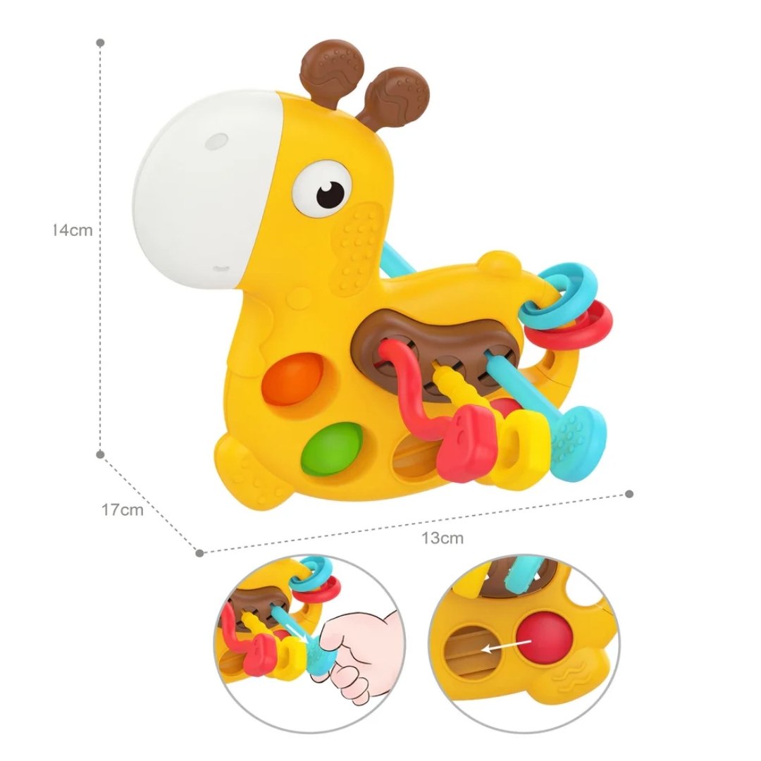 Juguete Estimulación Sensorial Jirafa Medidas