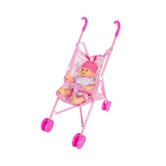 Juguete Bebe Alma con Coche Rosa diseño