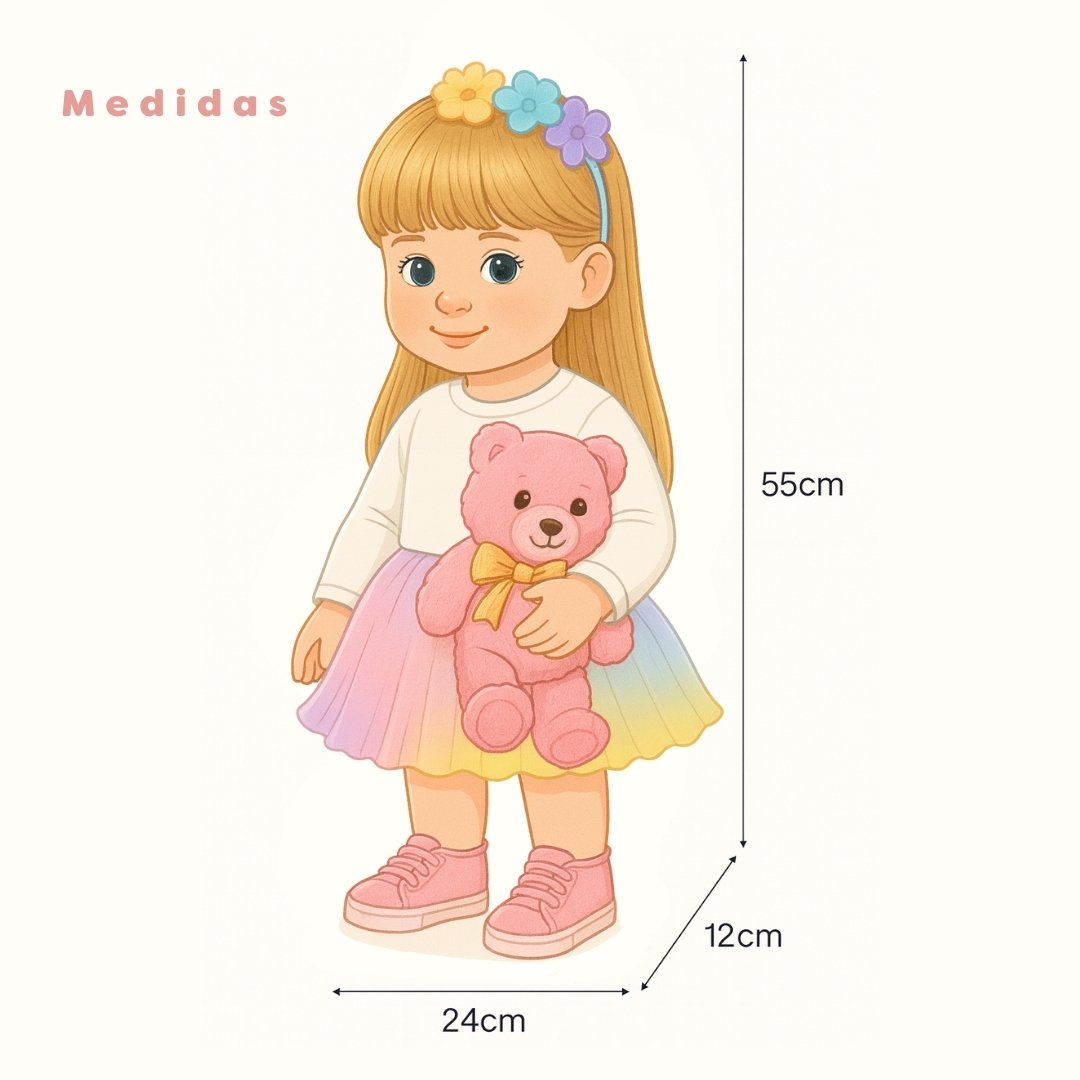 Juguete Bebe Real Ropa Tutu Medidas