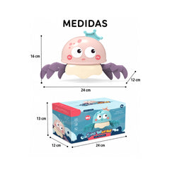 Juguete Cangrejo de Cuerda Para El Baño medidas 