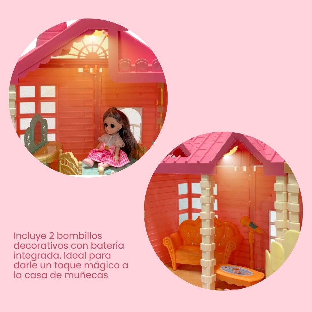 Juguete Casa de Princesas Luces