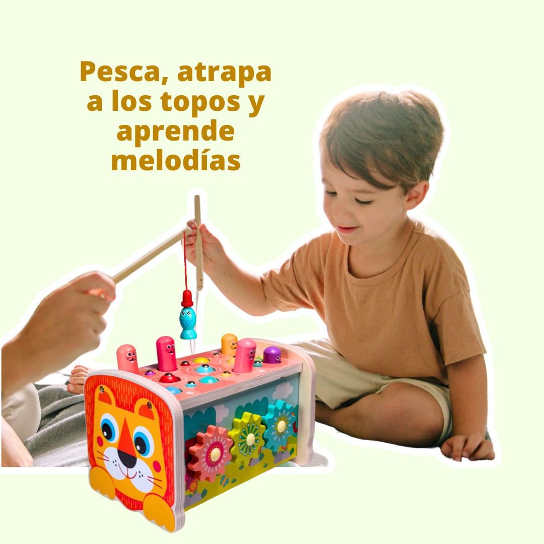 Juguete Didáctico Montessori Len 5 en 1 Con Xilófono usos