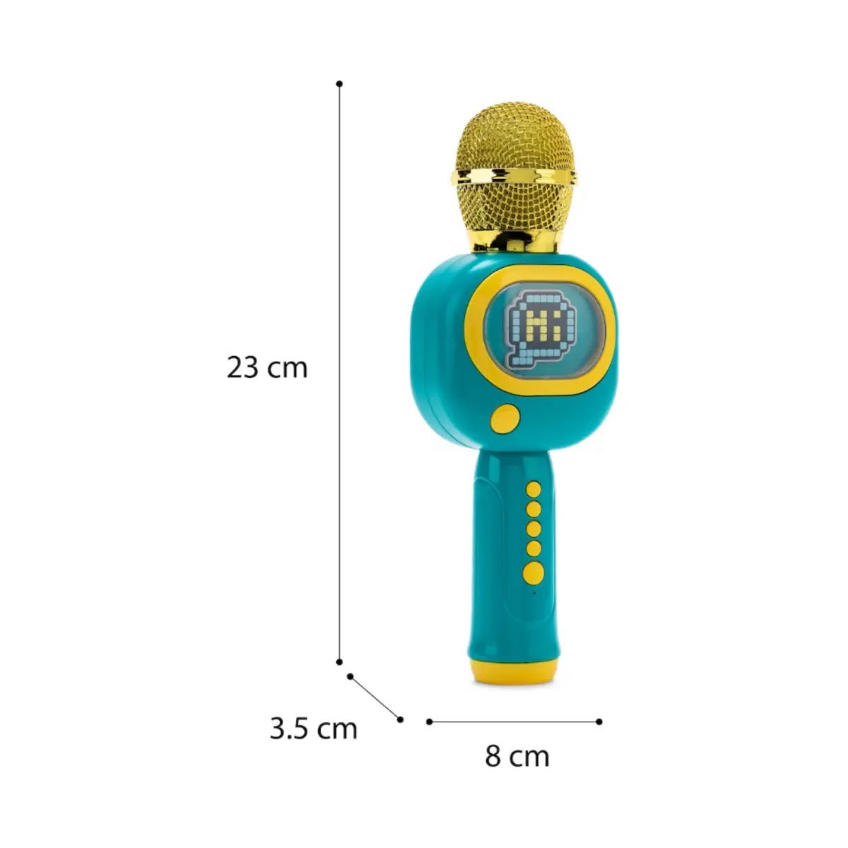 Juguete Micrófono Con Conexión Bluetooth medidas