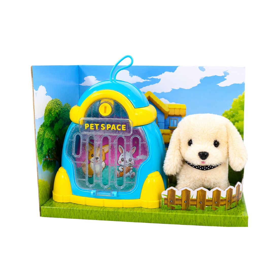Juguete Plush Pet Dog Maleta beige