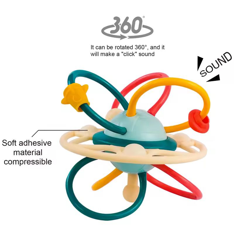 Juguete Rasca Encía Cohete detalle
