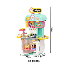 Juguete Set Veterinaria 2 en 1 Pet Shop medidas