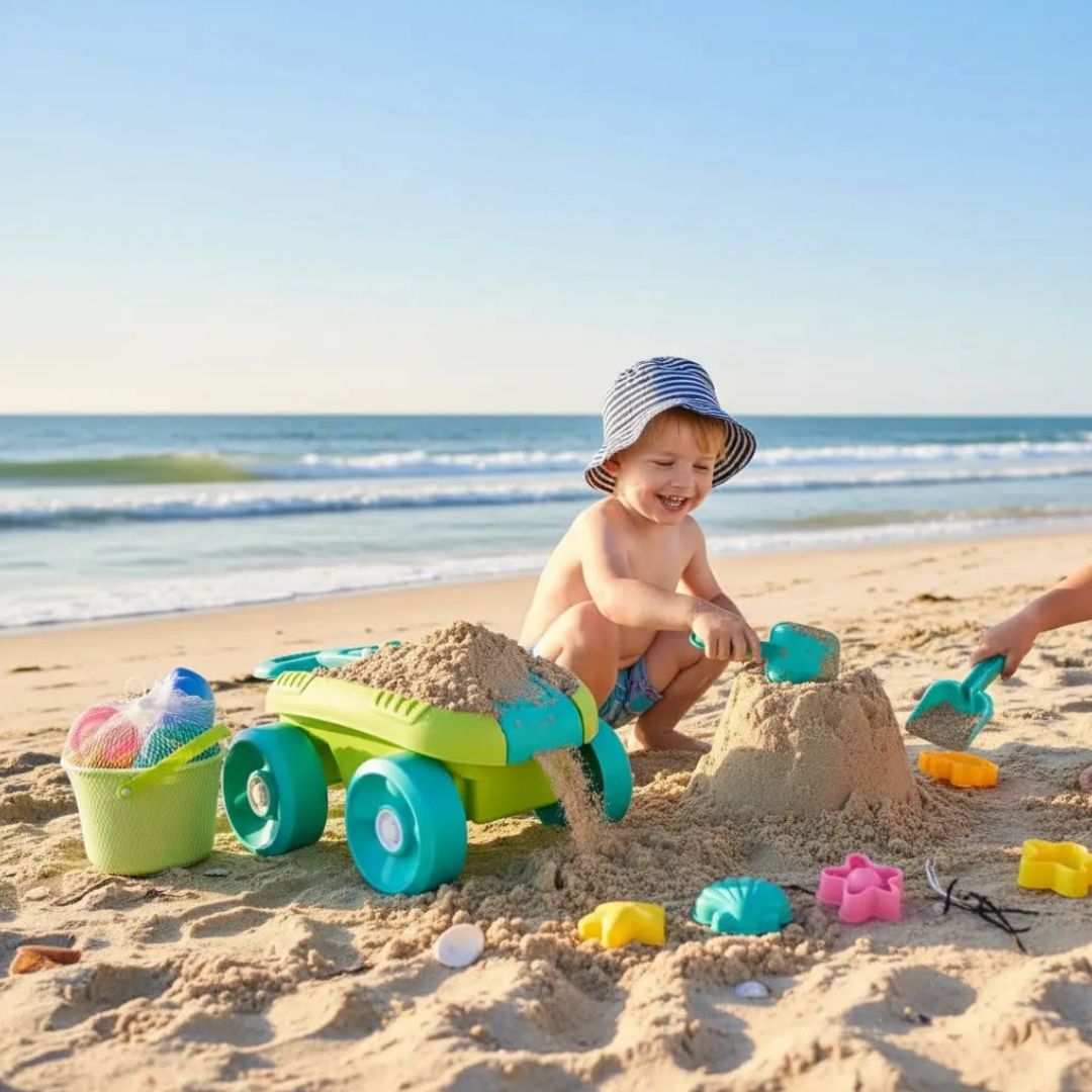 Juguete Set de Playa Carro bebe