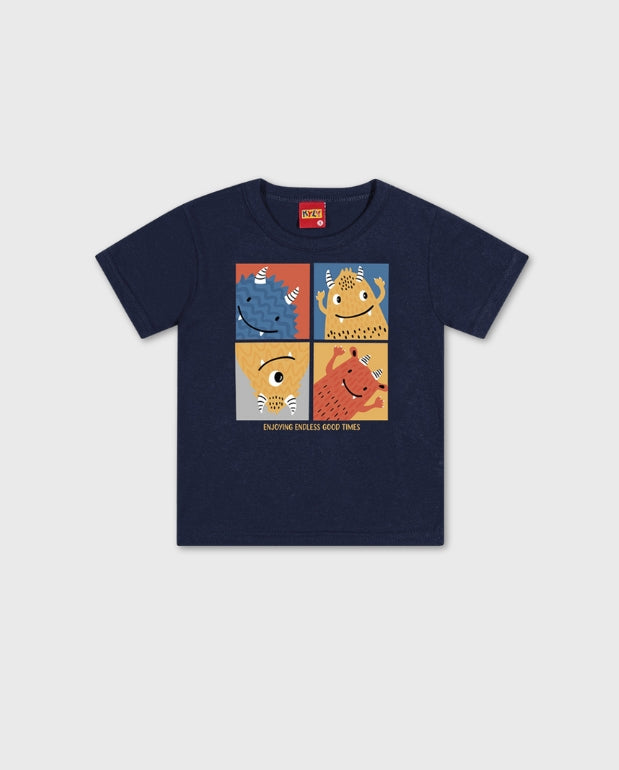 Conjunto Estampado Monstruos Kyly Camiseta