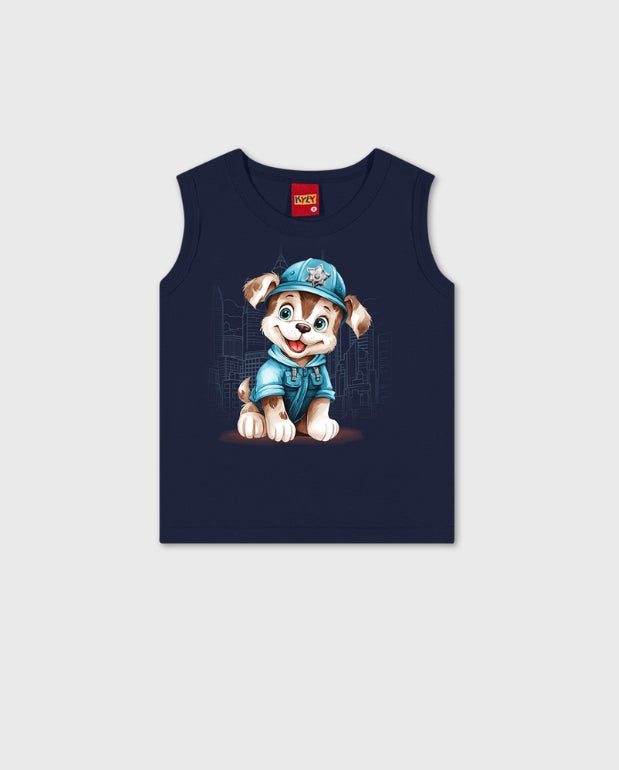 Esqueleto Estampado Dog Cuidad Kyly Navy