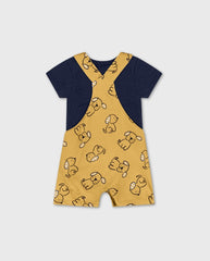Conjunto Bebé Niño Overol Dog Mostaza Kyly