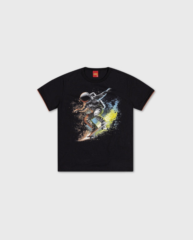 Conjunto Estampado Ostronauta Negro Kyly Camiseta