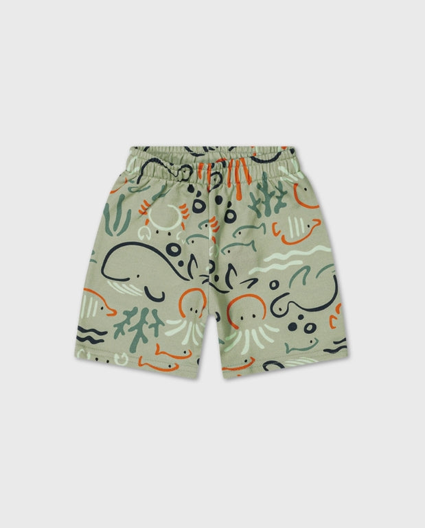 Conjunto Bermuda Estampado Pulpo Kyly Animales