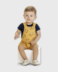 Conjunto Bebé Niño Overol Dog Mostaza Kyly