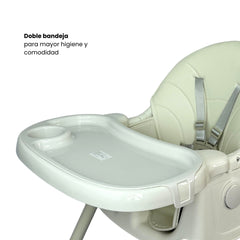 Silla Comedor Anto Plegable Blanco Bandejas