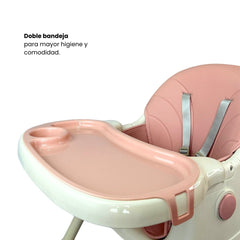 Silla Comedor Anto Plegable Rosa Bandeja