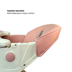 Silla Comedor Anto Plegable Rosa Espaldar