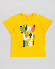 Camiseta Estampado Kind Little Amarillo