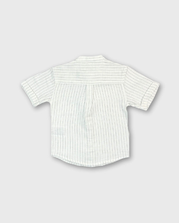 Camisa Cuello Mao Rayas Losan Fresca