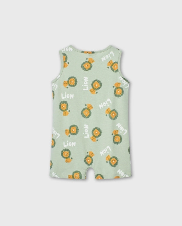 Pelele Estampado Lion Verde Losan Leon 