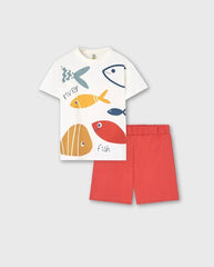 Conjunto Bermuda Fish Blanco Losan