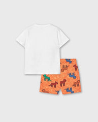 Conjunto Bermuda Tigre Losan Naranja