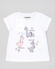 Camiseta Unicornio Super Blanca