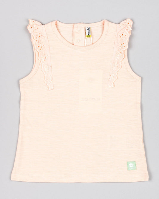 Blusa Detalle Bordado Rosa