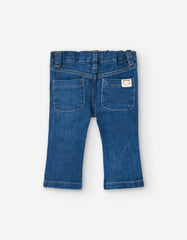 Pantalón denim claro LOSAN para bebé niña vista posterior.