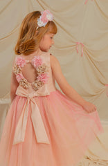 Vestido Lirica Lentejuelas Palo Rosa ESPALDA