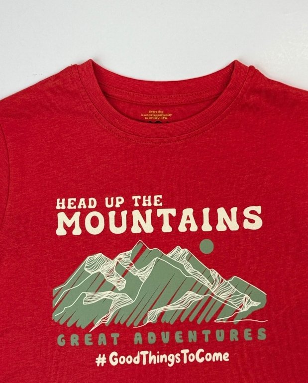 Camiseta Estampado Rojo Losan Aventure