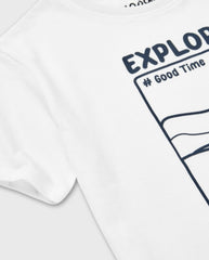 Camiseta Explorer Blanco Losan Detalle