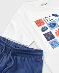 Conjunto Bermuda Animales Mar Losan Verano