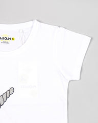 Camiseta Unicornio Tul Blanca