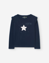 Blusa Manga Larga Estrella Azul